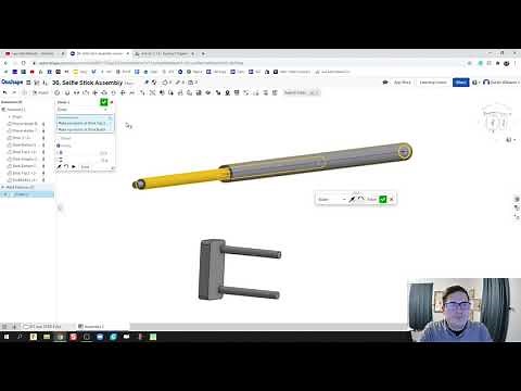 Selfie Stick Assembly - Day 36 of 100 OnShape Journey