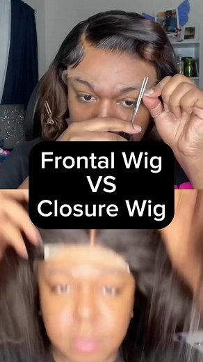 75K views · 320 reactions | Frontal vs Closure! Which do you prefer? #frontal #closure #wigs #wig #install #hairhacks #makeup #mua #callmetae | Call Me Tae & Dontae Muse Cosmetics | Facebook