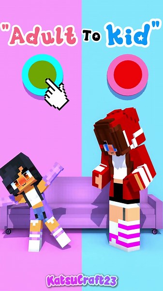 JJ Sister And Aphmau Transforming from Adult to Baby! 🧑🏻👶🏻😂- Minecraft Animation #maizen #minecraft