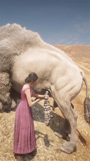 She Didn’t Flinch 😳 Brave Girl Takes Control in RDR2 #Shorts #Gaming #RDR2