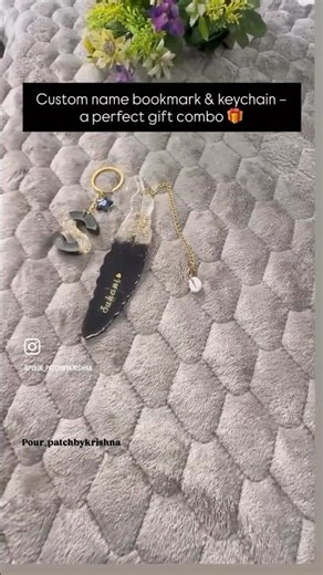 Handmade resin bookmark & keychain – small things, big charm 💫#shortvideo