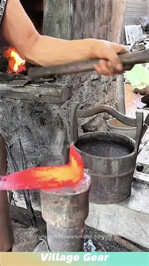 Farm kitchenware hand forging! #forging