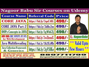 Nagoor Babu Sir Courses on Udemy