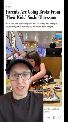 Children of millennials are now obsessed with sushi