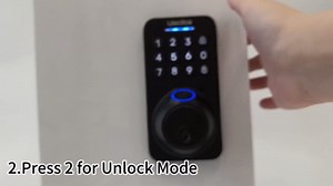 Fingerprint Keypad Deadbolt with Handle Set, Keyless Entry Door Lock, Door Locks for Front Door Lock Set, App Control, Auto Locking, Easy to Install, Matte Black