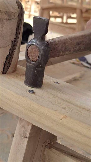 Carpenter Nail install in Wood 🪵 with the help of Hammer 🔨