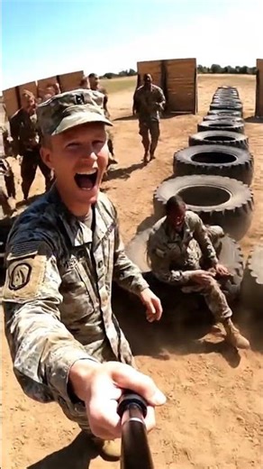 Soldier's Epic Tire Run Fail!