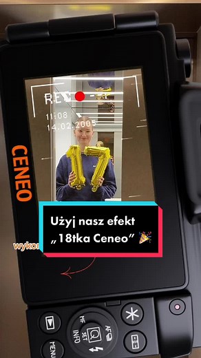 Użyj naszego efektu i włącz się do zabawy z okazji 18. urodzin Ceneo! 🥳 #efektiktok #Ceneo #trend #18tkaCeneo #myUAE50