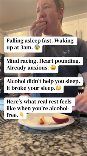 You told yourself it helped you wind down. And honestly? It did. For a while. You’d pour a glass, feel your shoulders drop, and finally stop thinking for a minute. That felt like relief. That felt like sleep. 😴 But here’s what was actually happening. Alcohol sedates you. It doesn’t give you sleep. There’s a difference. Real sleep restores you. It cycles through the stages your brain needs to process the day, regulate your mood, repair your body, and wake you up feeling like a human being. Alcoh