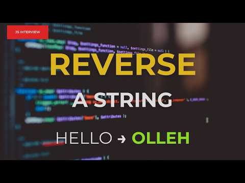 Reverse Each Word in a String in JavaScript | JS Interview Question