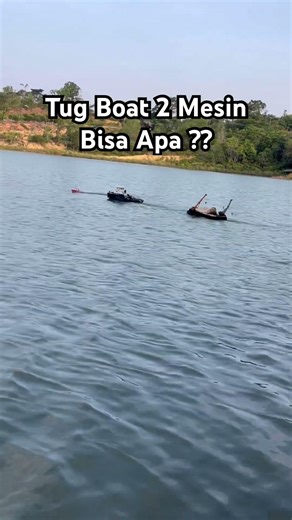 Can Pull Stone Loaded Barges and Cranes #diyrcboat #rcboatbatam