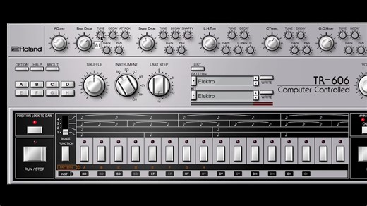 【第一键盘】Roland TR-606 鼓机软件版