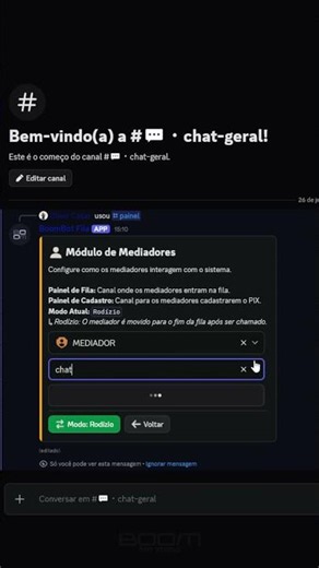 Envie facilmente a fila de mediadores da sua org #ffapostado #botfilas #botdefilasdiscord #discord
