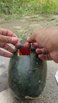 Experiment: Watermelon vs Firecrackers Bomb