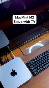 Apple Mac Mini M2 Setup on 32inch TV #macminim4 #macminim1 #macmini #setuptour #youtubeshorts