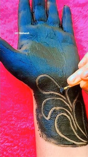 Unique easiest simple mehandi designs|| front hand easy beautiful mehndi #shorts #viral