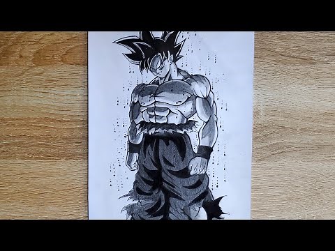 How to Draw Goku ultra instinct [full body] | pencil sketch
