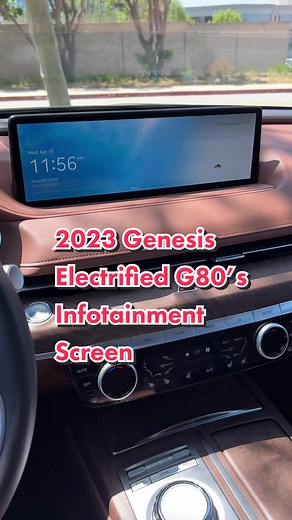 Exploring the 2023 Genesis Electrified G80 Infotainment Screen