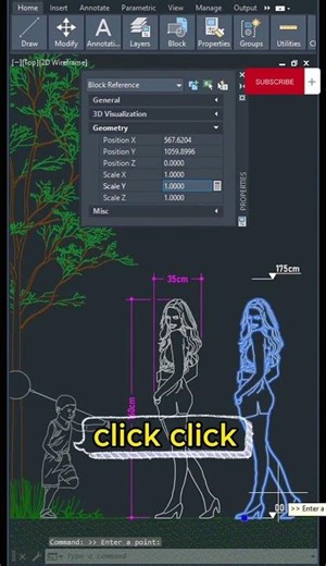 Scaling an Object in One Direction in AutoCad
