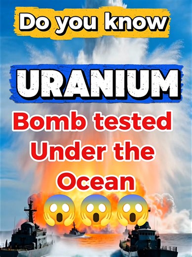 Underwater Nuclear Weapon Test Explained