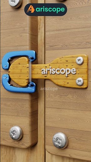 AriScope Blue-Yellow Spring Latch: Vibrant Cabin Door Security #ariscope