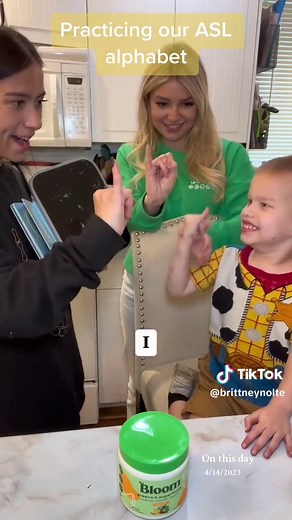 Practicing our asl alphabet! #onthisday #signlanguage #sahm #mom #toddlermom #ASL #parenting #americansignlanguage #Deaf #cochlearimplant #family