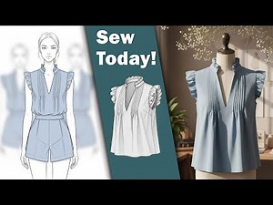 ✨ PERFECT RESULT GUARANTEED! This Ruffled Collar Is 10X Easier To Sew! (Sewing Hack)