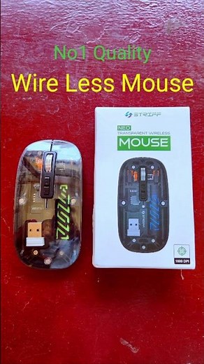Wierless Mouse ! STRIFF 2.4Hz Transparent WireLess Mouse