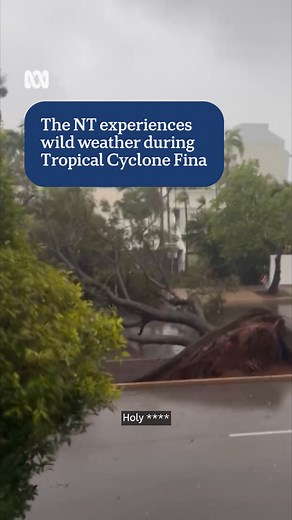 36K views · 339 reactions | The NT experiences wild weather during Tropical Cyclone Fina  A HUGE thank you to everyone who sent in their Cyclone Fina content  #ABCNewsNT | ABC Darwin | Facebook