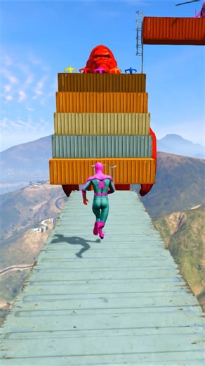 GTA 5 Epic Water Ragdolls Spiderman Jump/Fails Ep 373 #shorts