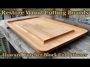 Restore Wood Cutting Boards And Wooden Kitchen Utensils / Bowls - Howard Butcher Block Conditioner