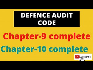 DEFENCE AUDIT CODE [CHAPTER-9 & CHAPTER-10]
