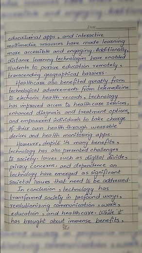 Essay on " Impact of technology on society" in English// Digital society // technology effects.