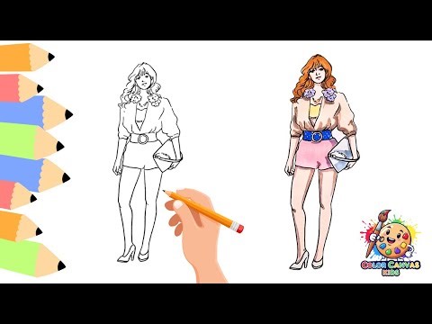How to draw Lisa from BLACKPINK and Coloring | Easy Step-by-Step Chibi Art Tutorial