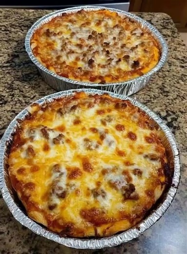 Crustless Pizza Bowl Two pans because self-control is a myth Full Recipe In Comment | Weight Watchers Recipes and Tips