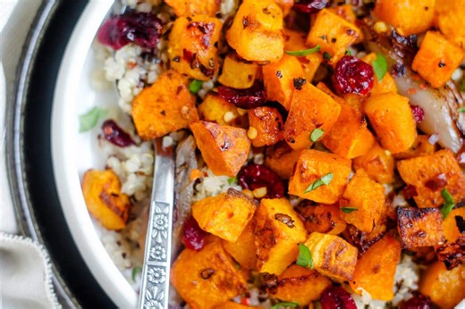 How to make spicy roasted butternut squash