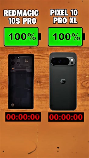 1.9K views | Redmagic 10S Pro VS Google Pixel 10 Pro XL Battery Test Comparison | Sam Khan | Facebook