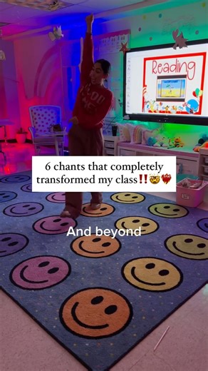 Cindy | Singing&Teaching on Instagram: "Hear this…Classroom management becomes EASY when your students know exactly what to do, the moment they hear one phrase. ‼️That’s the power of CHANTS. 👇🏼 These are the 6 actual chants I use daily that have transformed my classroom from chaotic to calm, responsive, and ready to learn FAST💨 🎯 Backed by brain-based research: Children crave rhythm, repetition, and predictability. When you build behavior cues into chants, students respond almost automatical
