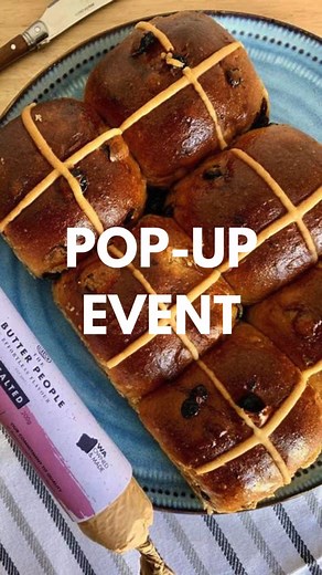 EASTER POP UP // We're joining @the.butterpeople for their Annual Bun Run 🐰 Kick off your Easter holidays in gourmet style. Skip the queues and swing by to grab your goodies at our special pop up event in Carlisle - @millerandbaker hot cross buns, award winning grass-fed artisan butter and cheeky chocolate 🍫 Hot cross buns by pre-order and artisan butter for pick up from the @the.butterpeople website - HURRY - pre-orders for buns close this Monday, 25 March. These flavourful sourdough beauties