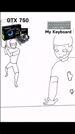 Inner thoughts of the keyboard and display: Please 🙏 don't come, I can only accept graphics cards