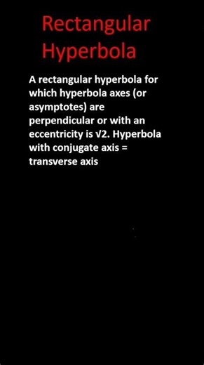 Rectangular hyperbola