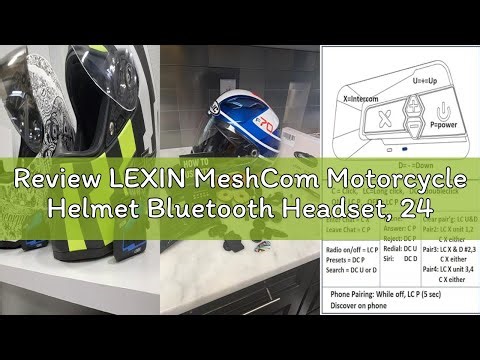 Review LEXIN MeshCom Motorcycle Helmet Bluetooth Headset, 24 Riders Mesh Communication System, Dual