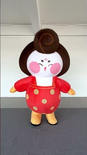Digital Inflatables Cartoon Characters Fat Girl Mascot for Advertising Decorations