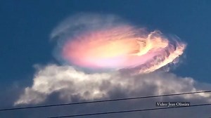 190K views · 2.4K reactions | Have you ever seen anything like it? This bizarre cloud formation captivated a town in Brazil this week with its beautiful and mesmerising colors.  Video: Jean Oliviera | Daily Telegraph | Facebook