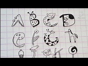 Creative Alphabet Art: Transforming Letters into Fun Animal and Object Designs!