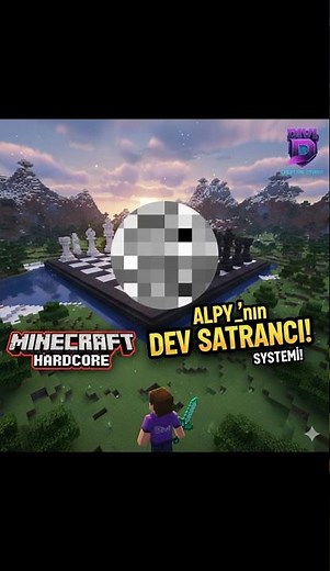 Türk Youtuber SATRANÇ YAPTI??? ‪@AlpyMC‬ #Shorts #alpy #minecraft #hardcore #divi