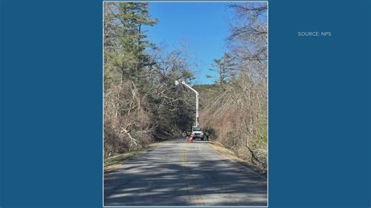 Crews clear new round of debris on Blue Ridge Parkway