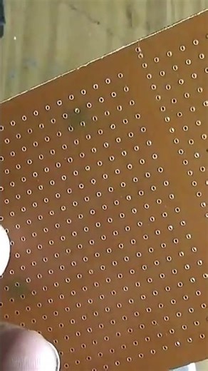 For those who like electronic experiments, you can use a perforated PCB #digitaltechnician #pcb #...