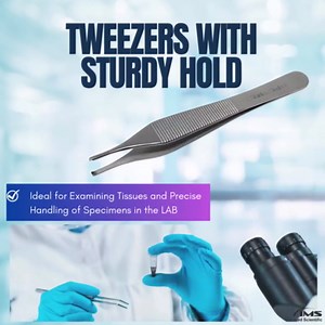 ADSON Forceps Tissue 1X2 Teeth ADSON Brown Forceps ADSON Dressing Forceps 4.75" Comes with Wide Handle Ridged Grip, Stainless Steel (Adson 1x2 Teeth + Serrations)