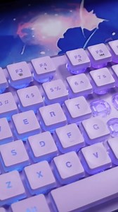 Camiysn Creamy Gaming Keyboard and Mouse, Purple 104 Keys RGB and 6 Speed RGB Mouse Combo, Pudding Keycaps Silent Computer Keyboard for Computer/PC/Laptop/Mac/Windows/Office